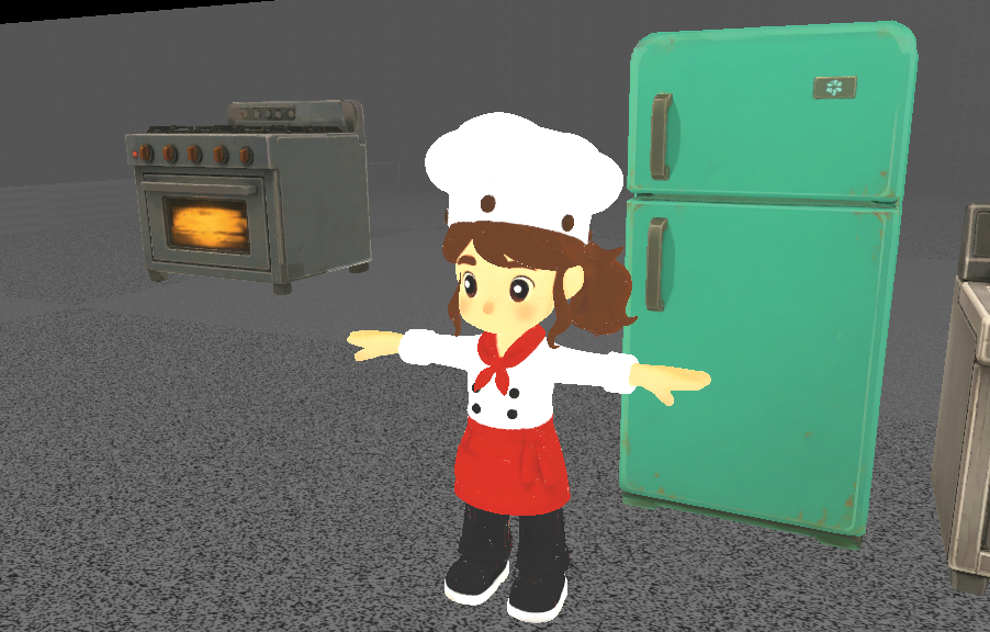 Burnt Toast chef character model